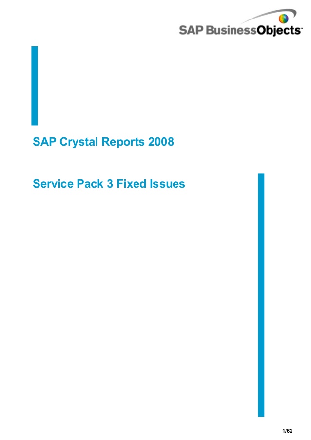 Crystal Reports 2008 Service Pack 3 Full Build